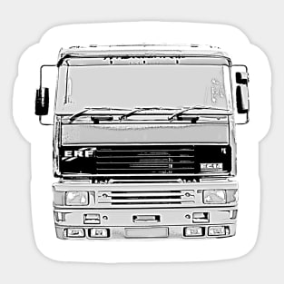 ERF EC14 1990s classic heavy lorry Sticker